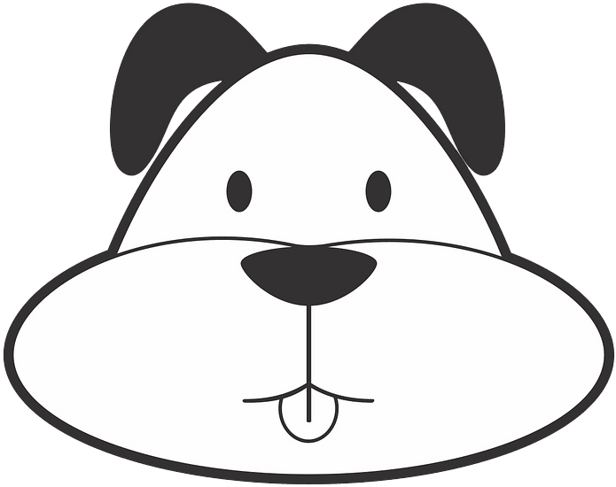 Cartoon Dog Face Clipart - Cartoon - Png Download (800x571), Png Download