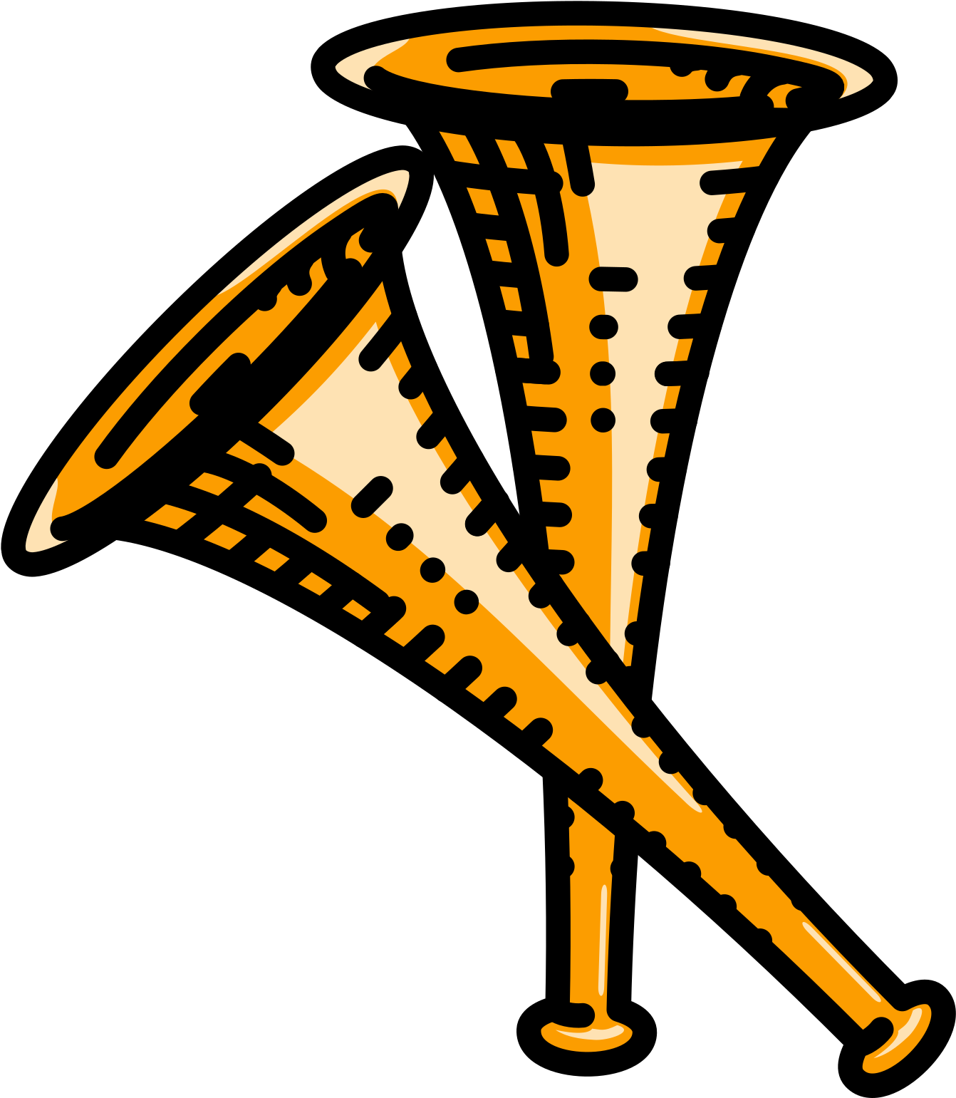 2 Horns Clip Arts - Clipart Of A Horn Musical Instrument - Png Download (2201x2400), Png Download