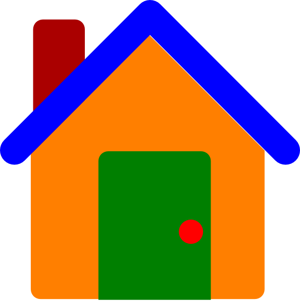 Colorful House Png Clipart (594x595), Png Download