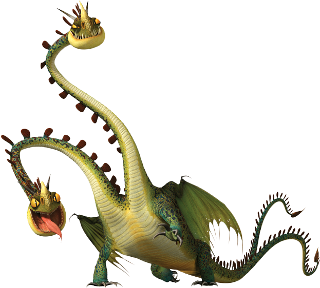 The Night Fury Dr - Train Your Dragon Hideous Zippleback Clipart (635x579), Png Download