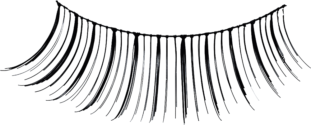 Pre-glued False Eyelashes - Eyelash Extensions Clipart (1000x401), Png Download