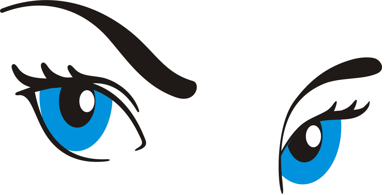Art,eye,eyewear - Transparent Cartoon Blue Eyes Clipart (1478x750), Png Download