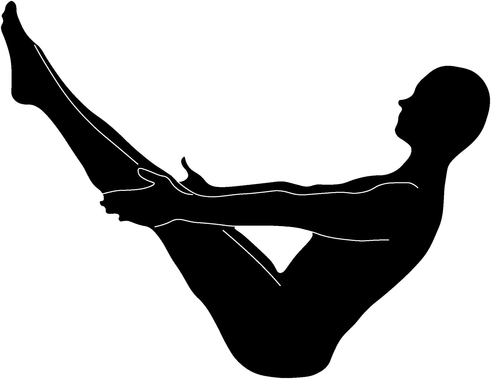 Boat Pose Clipart - Png Download (1992x1537), Png Download