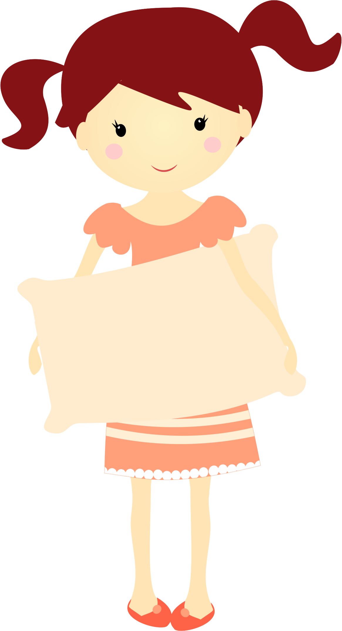 Menina De Pijama Desenho Png Clipart (1165x2149), Png Download