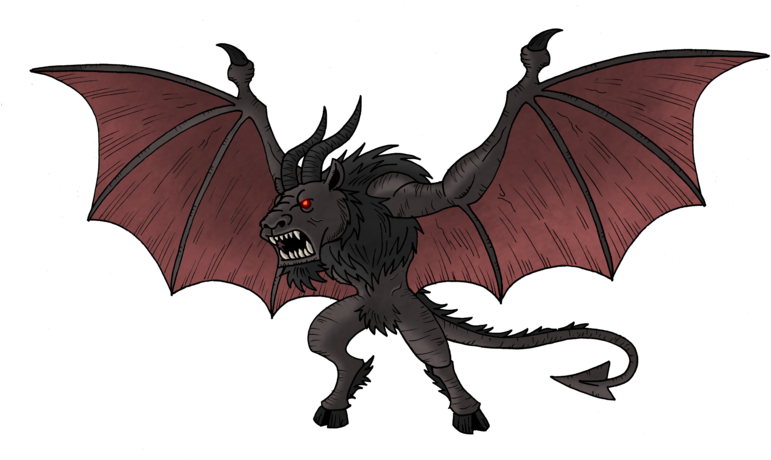 The Jersey Devil Dragon Demon - Jersey Devil Png Clipart (800x459), Png Download