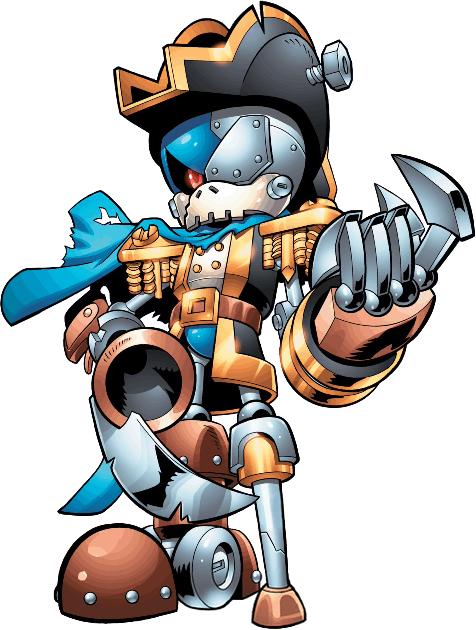 Sonic News Network - Sonic Captain Metal Clipart (952x1260), Png Download