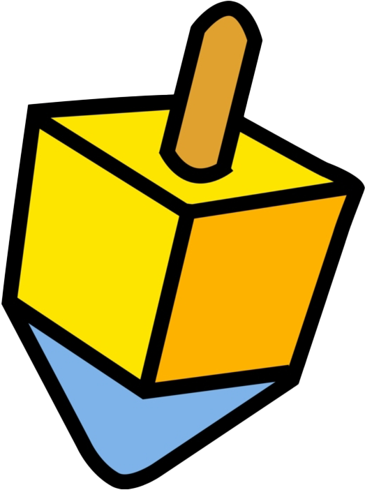 Spinning Dreidel Png Image - Transparent Dreidel Cartoon Clipart (920x780), Png Download