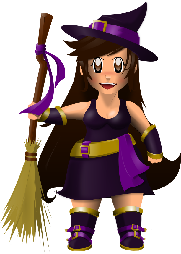 Free Witches Broom Clipart - Eid Mubarak Jokes - Png Download (613x859), Png Download