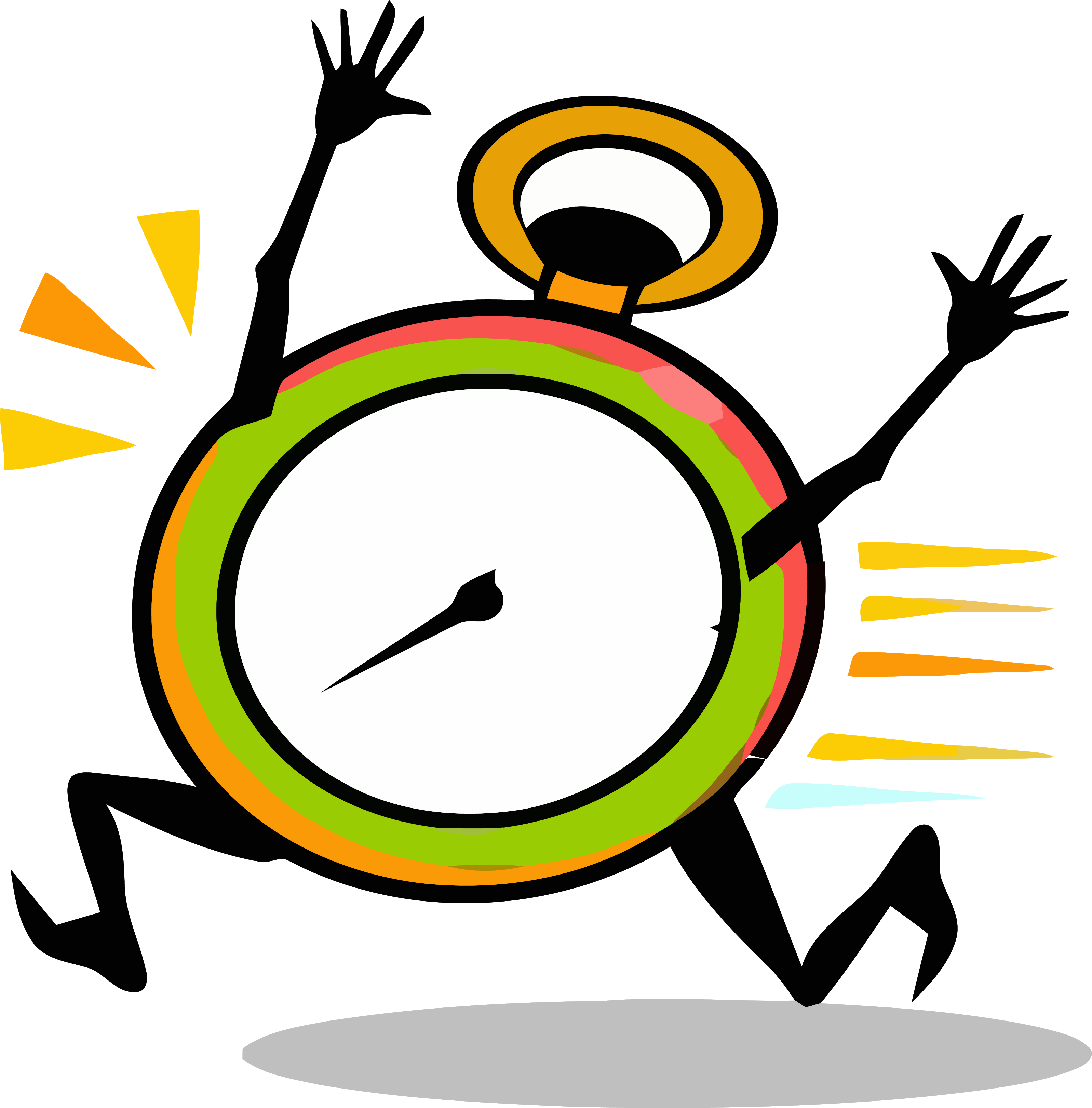 Clock Is Running Clipart - Png Download (3195x3241), Png Download