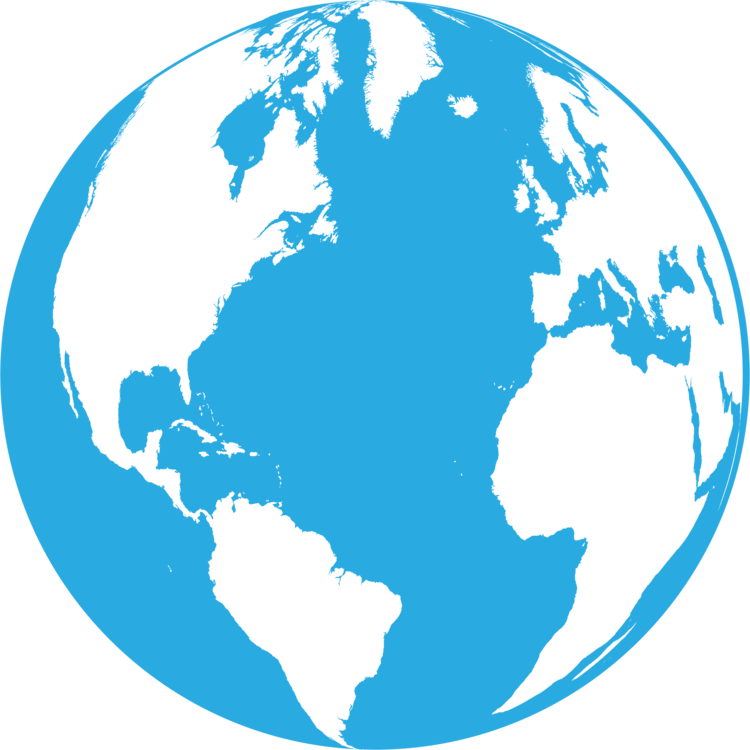 Blue,area,globe - Wow Air Road Map Clipart (750x750), Png Download