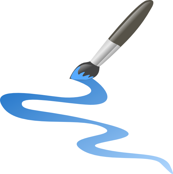 Paint Brush Clip Art - Png Download (594x598), Png Download