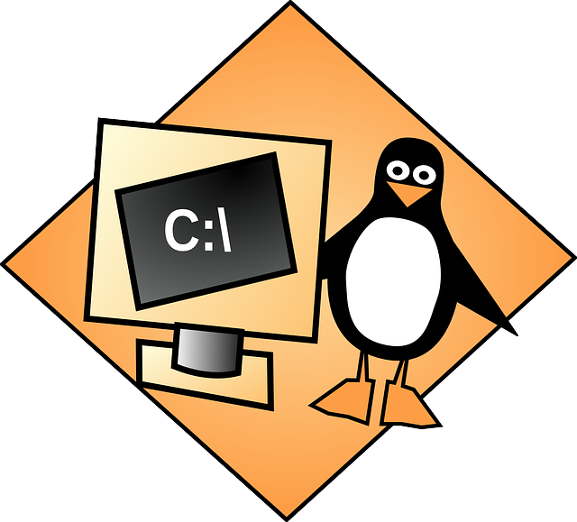 Penguin, Tux, Linux, Console, Shell, Computer - Dosbox Clipart (640x579), Png Download