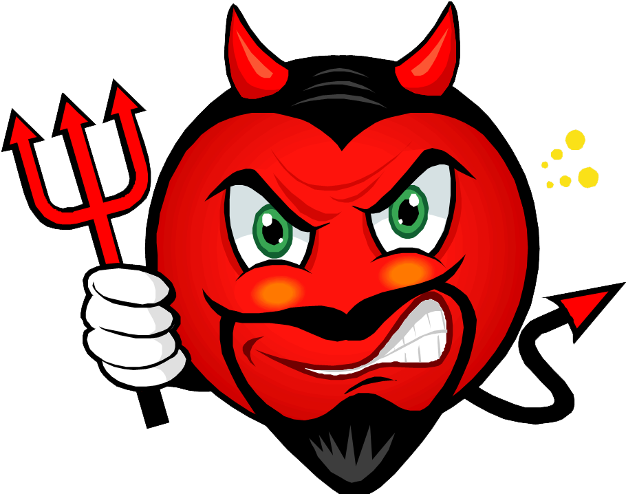 Demon Clipart Devil Face - Devil Face Clipart - Png Download (960x720), Png Download