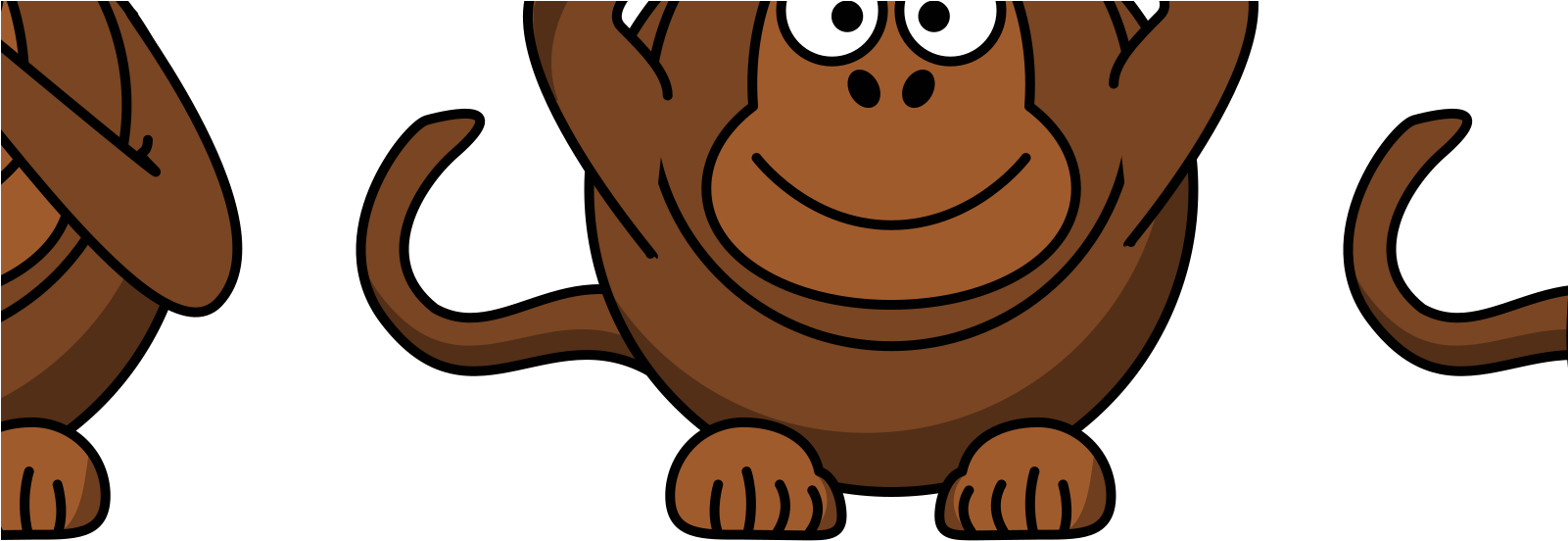 Cartoon Monkey Clipart (1600x1600), Png Download