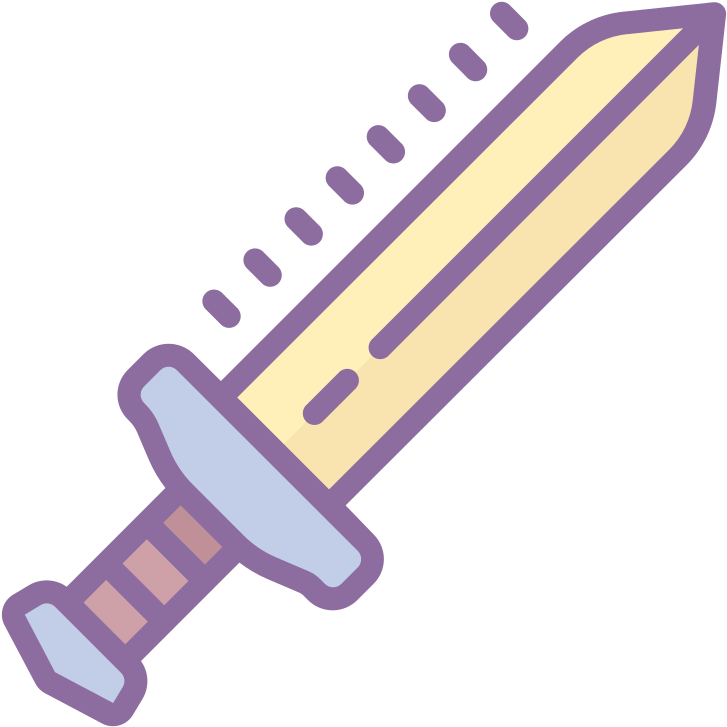 Onlinelabels Clip Art - Sword Icon - Png Download (1000x1000), Png Download