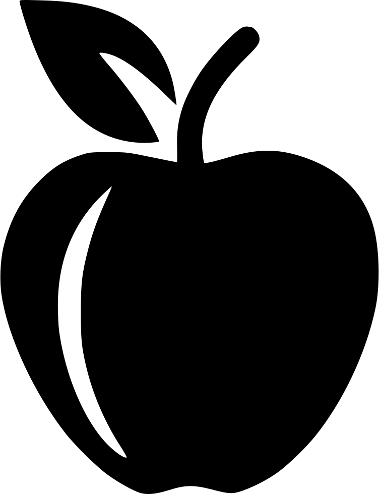 Fruit Healthy Apple Fruits Fresh Ripe Diet - Apple Teacher Icon Svg Clipart (752x980), Png Download