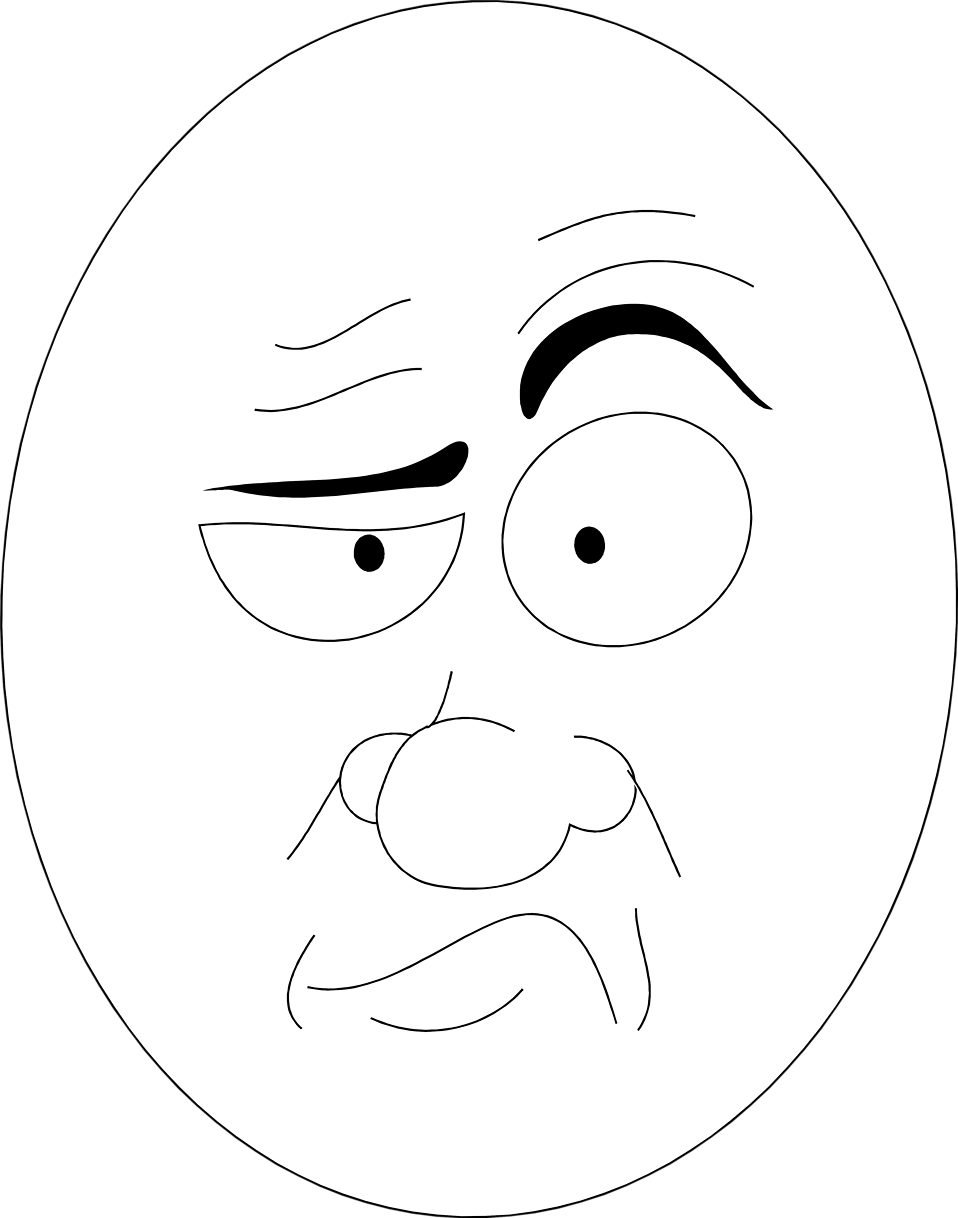 Confused Black People Clipart - Circle - Png Download (958x1218), Png Download