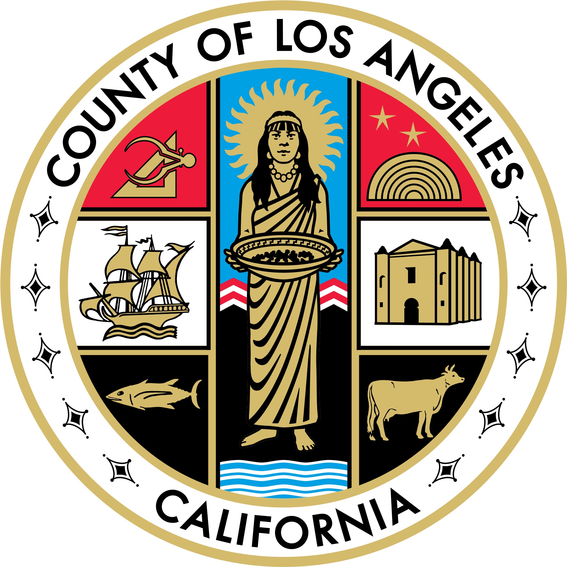 Los Angeles County Symbol Clipart (2000x2000), Png Download