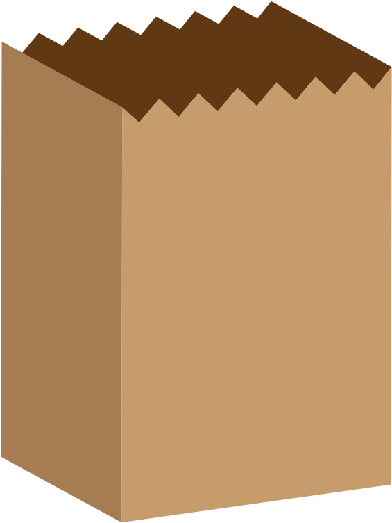 Simple Paper Bag - Paper Bag Clipart - Png Download (800x800), Png Download