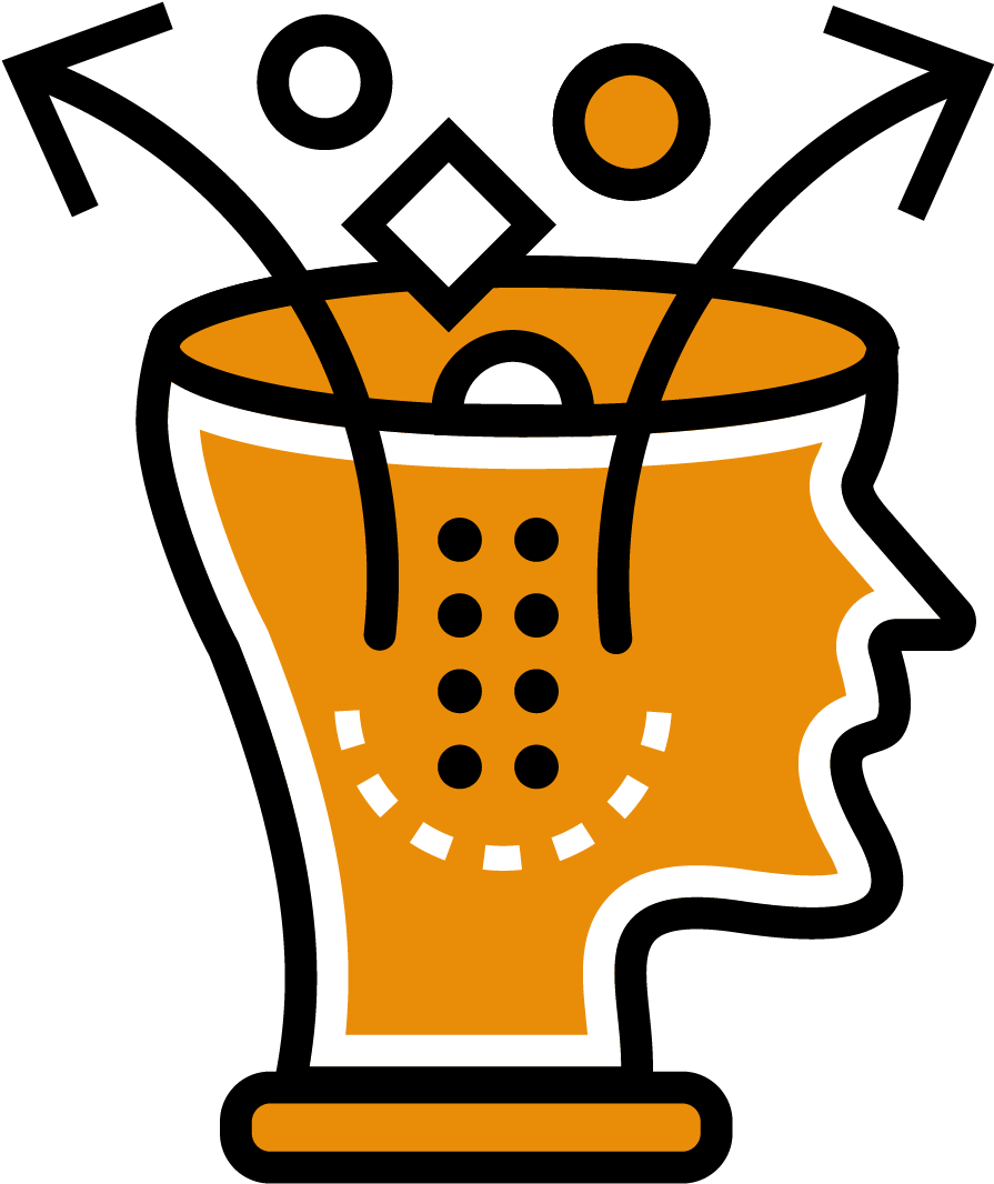 Head With Cubes And Spheres Representing The Thinking - Icon Natural Language Processing Clipart (1097x1096), Png Download