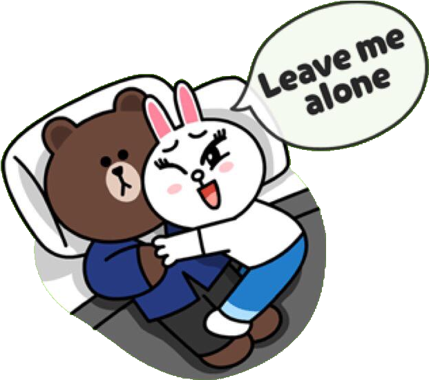 Cony And Brown Gif Clipart (640x583), Png Download