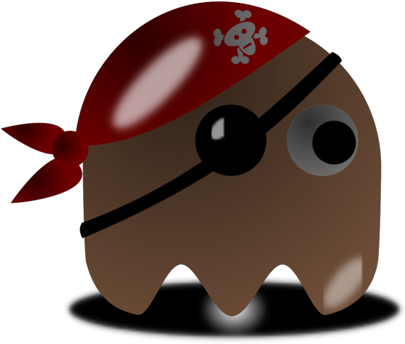 Pcman Game Ghost Png Images - Porcupine Pirates Clipart (600x600), Png Download