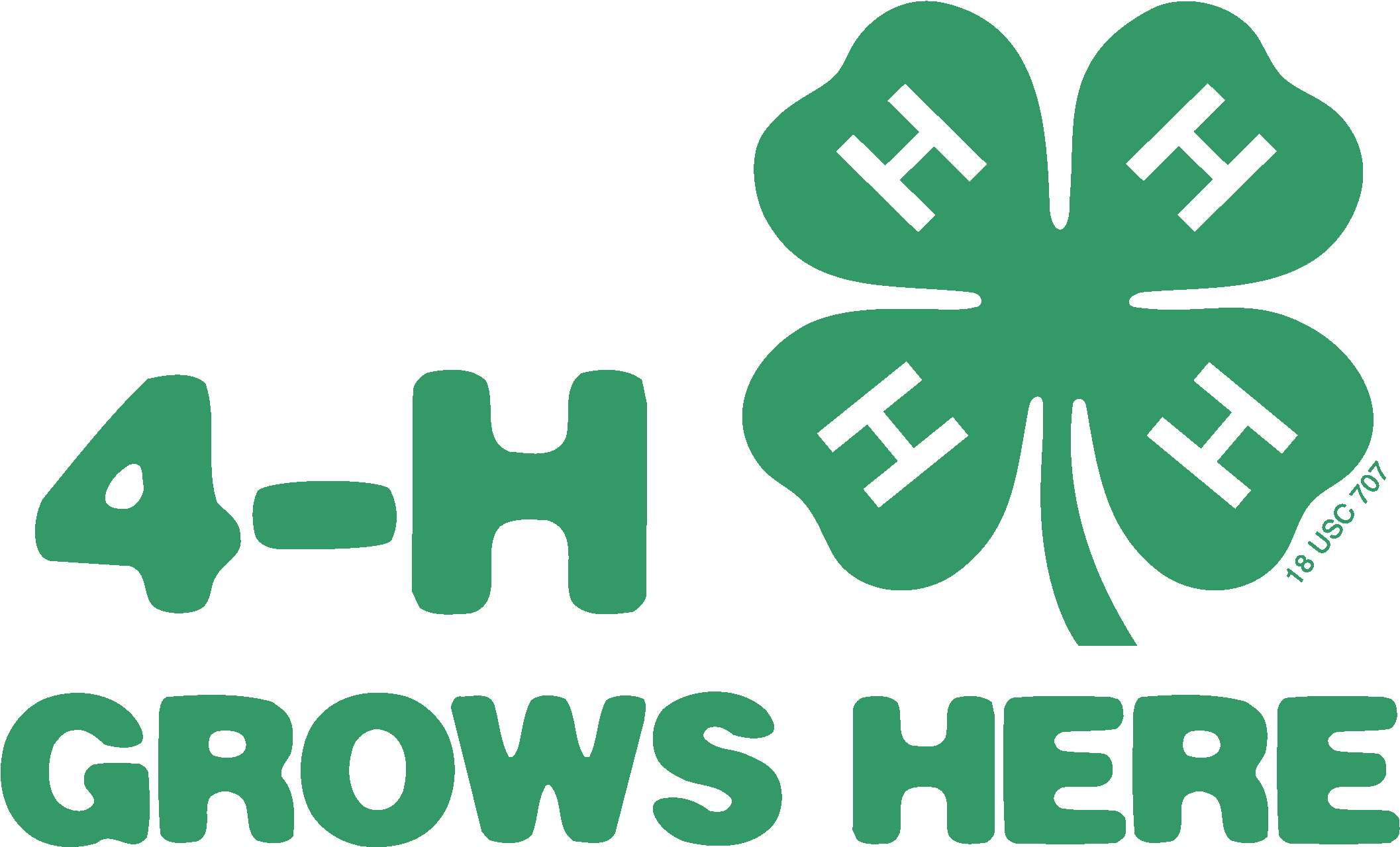 Sewing Clipart Project 4h, Sewing Project 4h Transparent - 4 H Logo Kansas - Png Download (2448x1722), Png Download
