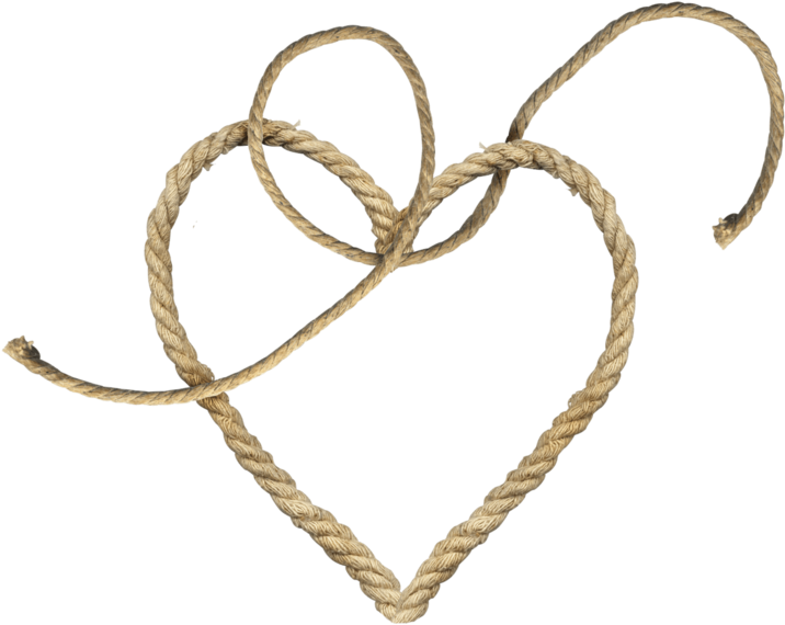 Rope - Heart Rope Png Clipart (800x590), Png Download