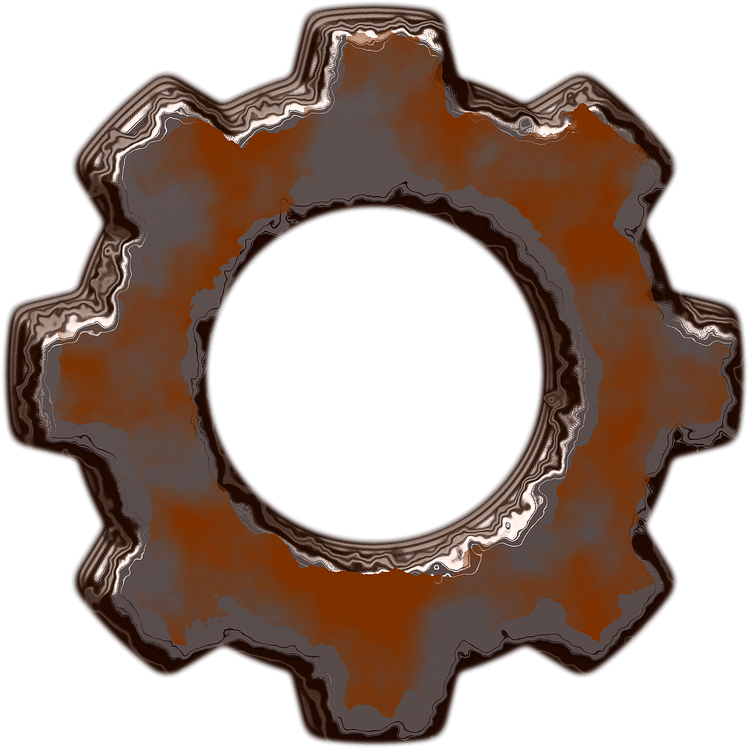 Gear Clipart - Rusted Gears Cartoon - Png Download (800x791), Png Download