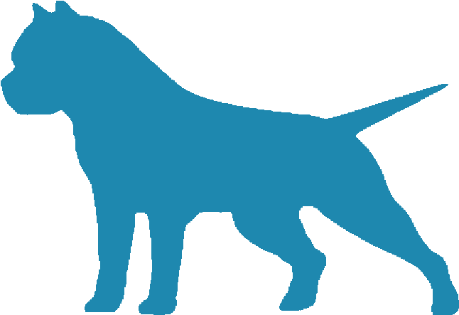 American Bully Clipart Vaccine Svg Black And White - American Bully Vinyl - Png Download (661x471), Png Download