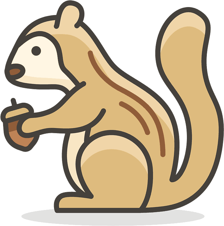 Chipmunk Emoji Clipart - Chipmunk Icon - Png Download (800x800), Png Download
