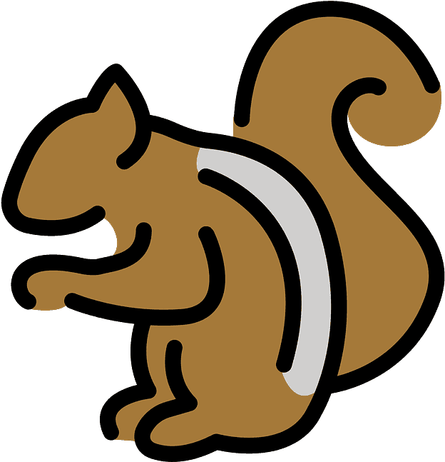Chipmunk Emoji Clipart - Scalable Vector Graphics - Png Download (800x800), Png Download