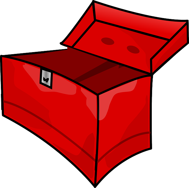 Red, Box, Outline, Drawing, Open, Cartoon, Empty, Page - Box Clipart Red - Png Download (640x635), Png Download