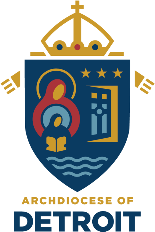 Archdiocese Of Detroit Crest - Archdiocese Of Detroit Coat Of Arms Clipart (514x768), Png Download