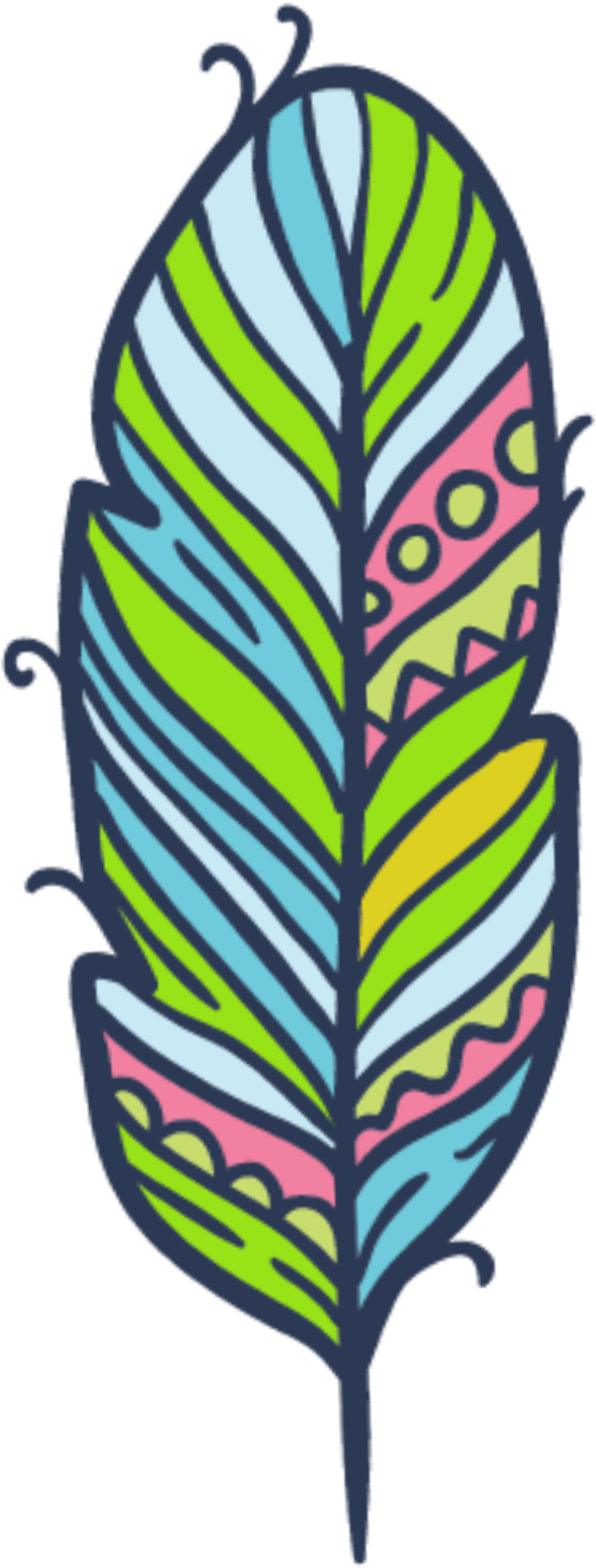 #feather #colourful #boho #bohemian #bohofeathers #featherart Clipart (700x1639), Png Download