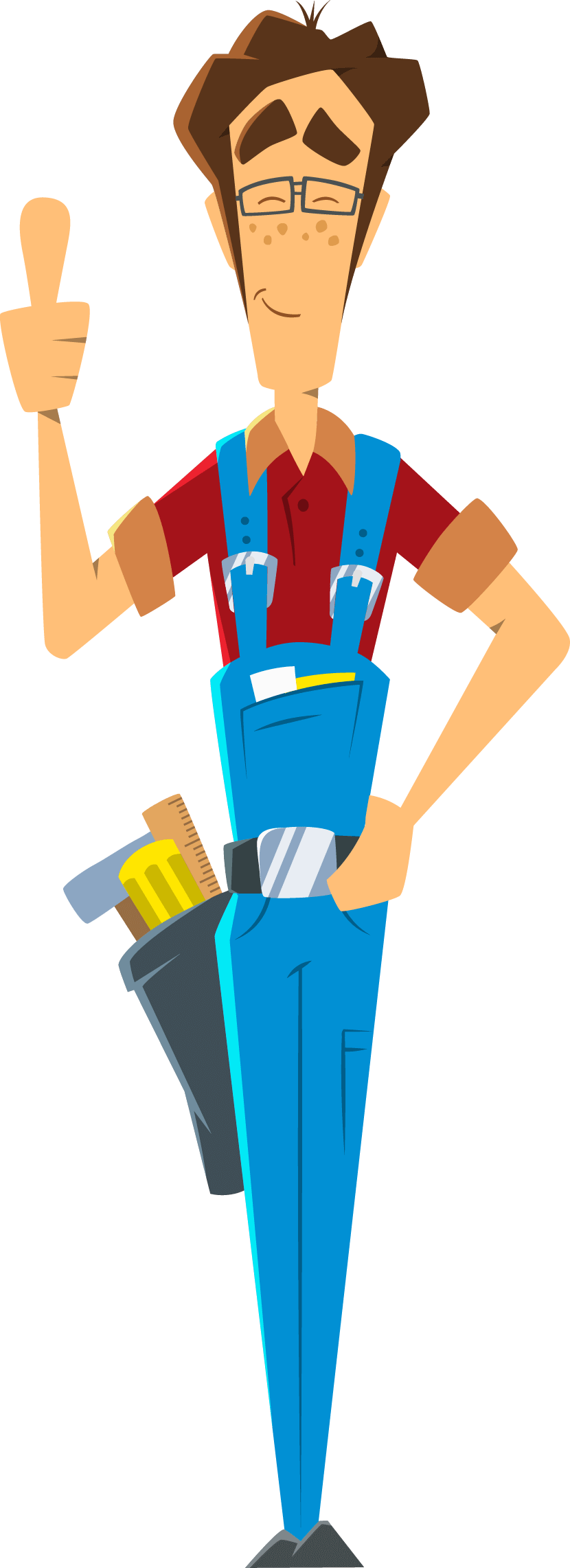 Slimjim Me Locksmith Service - Encargado De Mantenimiento Dibujo Clipart (830x2283), Png Download