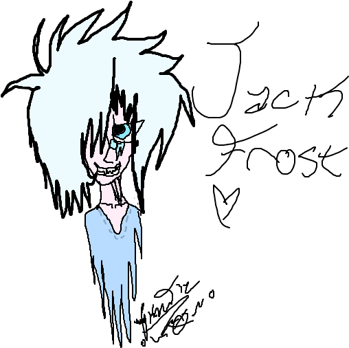 Quick Sketchy Drawing Of Jack Frost - Cartoon Clipart (800x600), Png Download