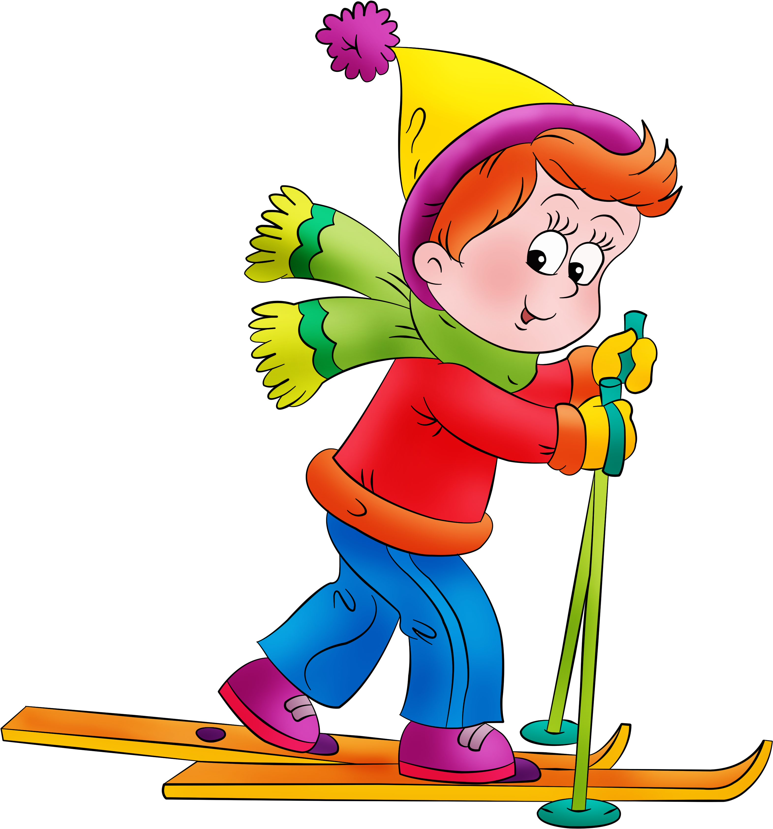 Pin By Charlotte Kempe - Clip Art Winter Sports - Png Download (3543x3543), Png Download