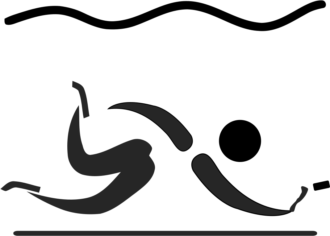 Under Water Hockey Vector Clipart (1200x1200), Png Download