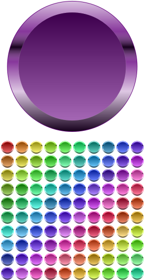 Colorful Glossy Buttons Vector Clip Art - Young Living Oil Bottle Label - Png Download (600x600), Png Download