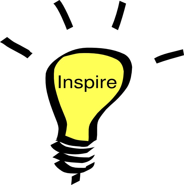 Inspire Clip Art At - Inspiration Clipart - Png Download (594x596), Png Download