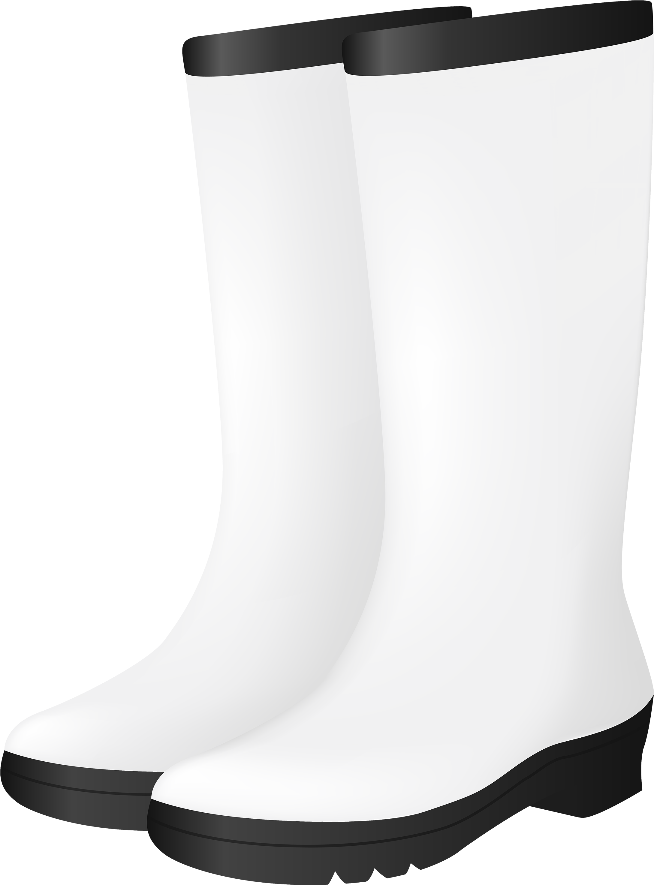 White Rubber Boots Png Clipart Chelsea Boot- - White Rain Boots Png Transparent Png (2179x2949), Png Download