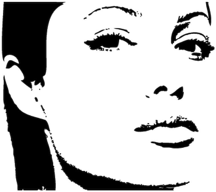 Angelina Jolie Silhouette Clipart (800x800), Png Download