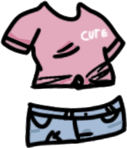 Some Randome Outfit - Cartoon Clipart (1024x768), Png Download