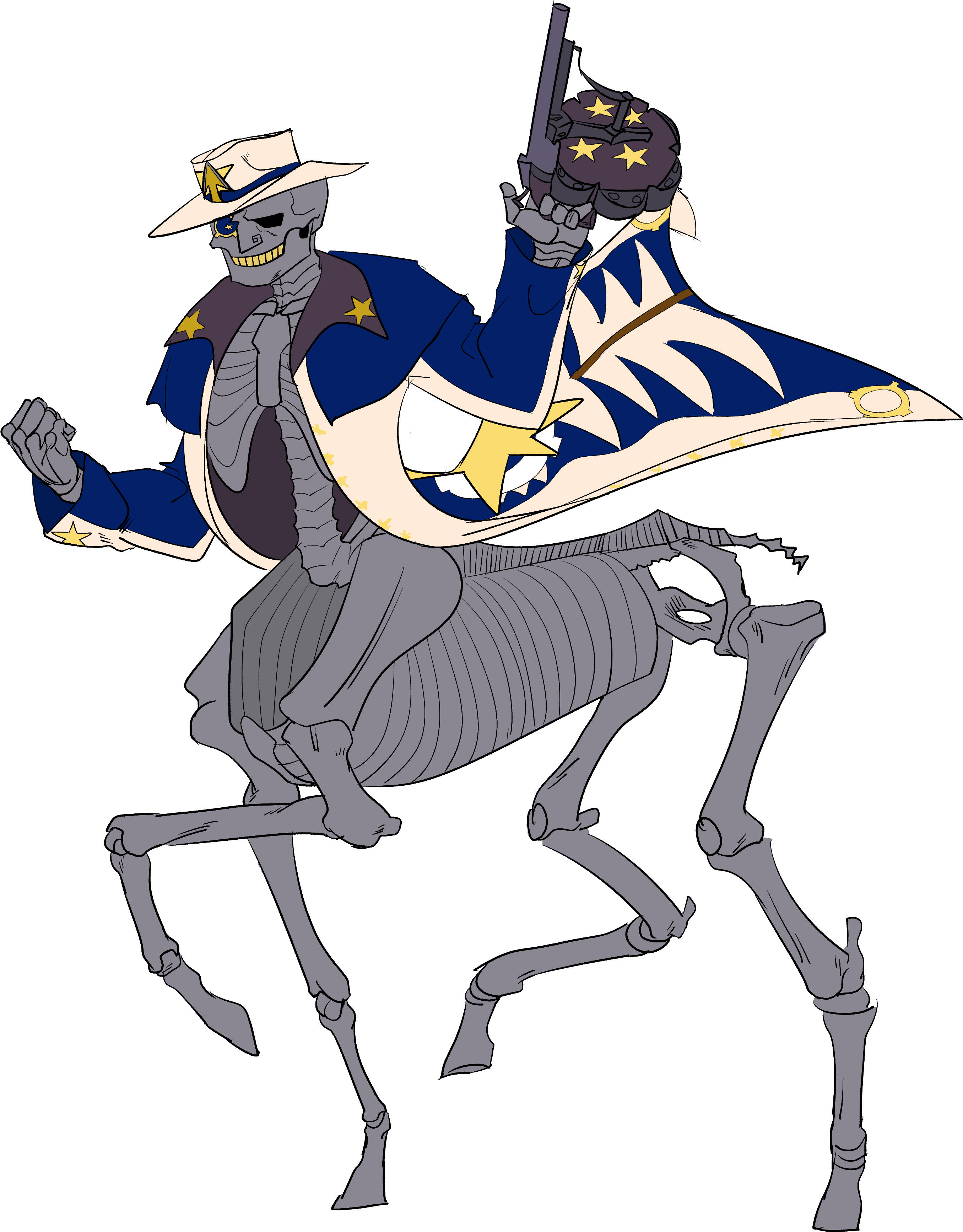 Abuse Drawing Horse Transparent Png Clipart Free Download - Fan Made Stands Jjba (2731x3476), Png Download