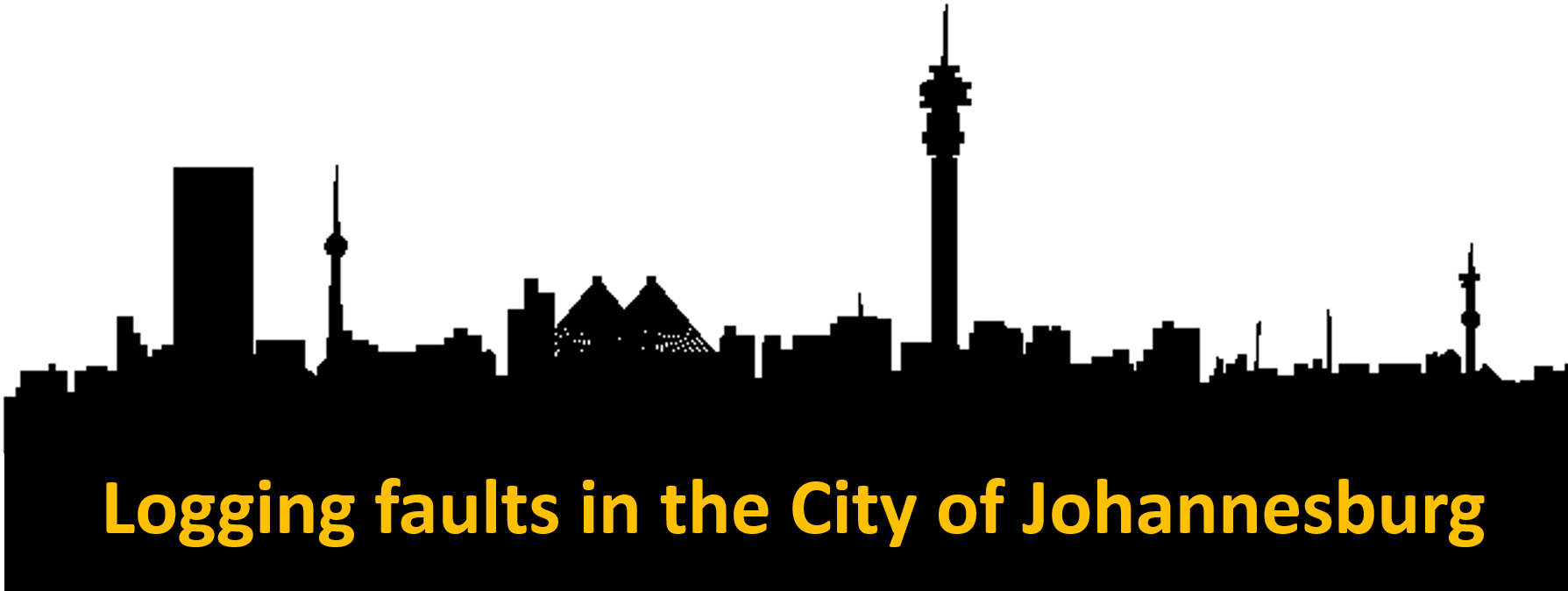 Jhb Sky - Johannesburg Black And White Clipart (1798x703), Png Download