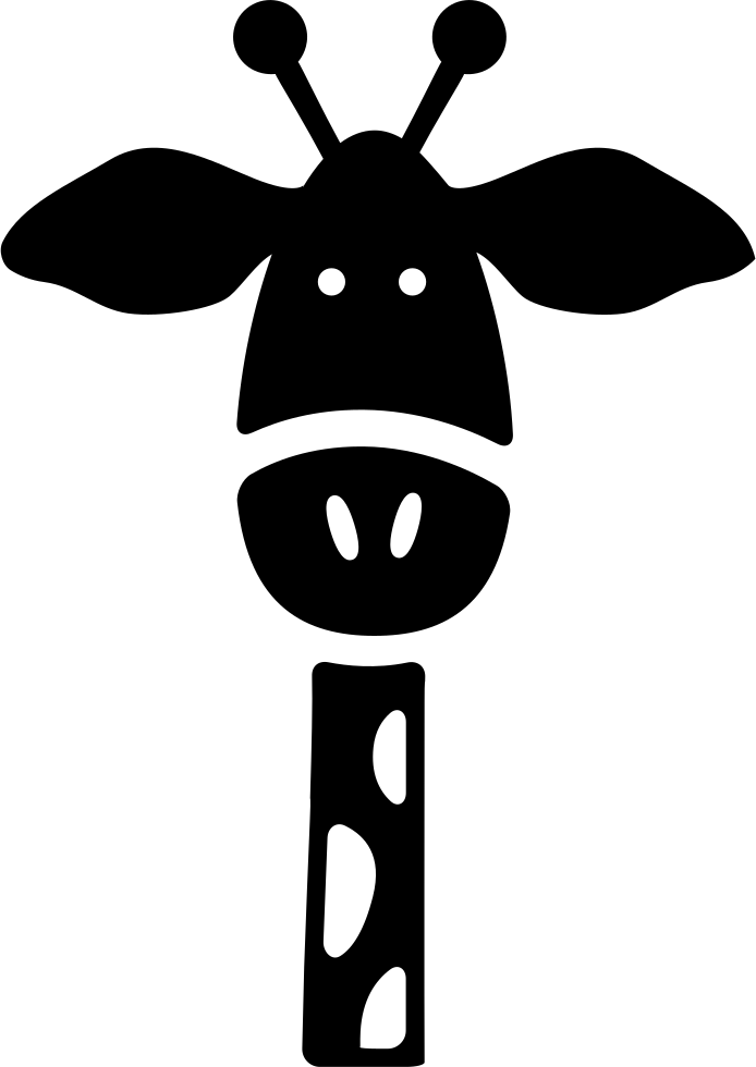 Doghouse Clipart Solid Object - Cute Giraffe Svg - Png Download (694x980), Png Download