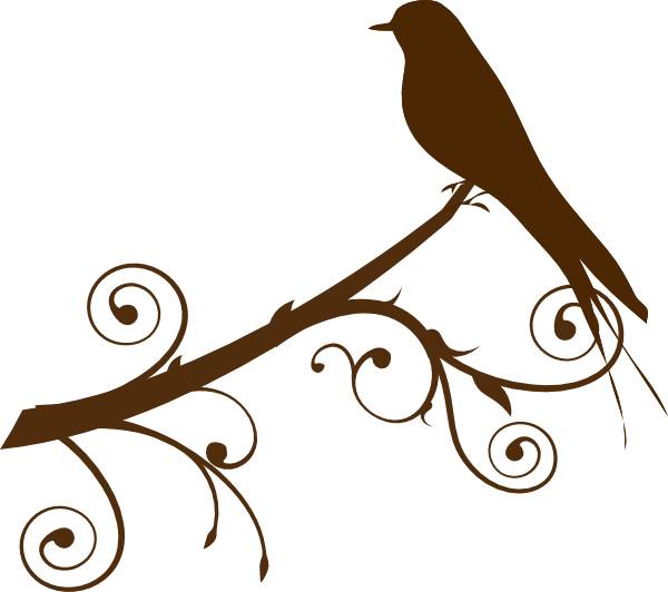 Bird Branch Clip Art - Clip Art Bird On Branch - Png Download (600x532), Png Download