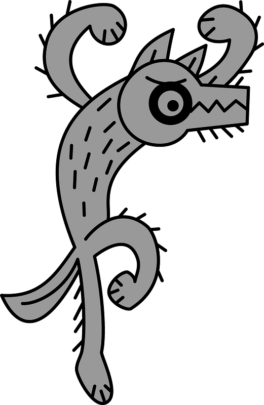 Cartoon Wolf Clipart - Clip Art - Png Download (521x800), Png Download