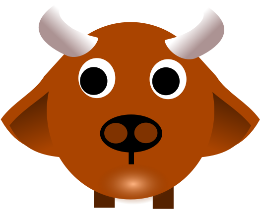 Ox Zodiac Sign Vector Image - Ox Clipart (600x600), Png Download